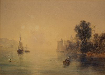 Elvescene av Anthony Vandyke Copley Fielding