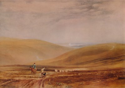 The Downs nær Beachy Head, 1844, 1935 av Anthony Vandyke Copley Fielding