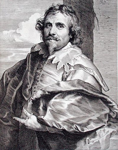 Daniel Mytens (ca. 1590-c.1647), gravert av Paulus Pontius (1603-58) (gravering) av Anthony van (after) Dyck