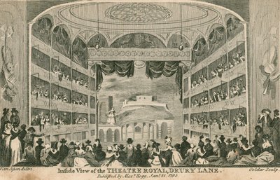 Innvendig utsikt over Theatre Royal, Drury Lane, London av Anthony van Assen