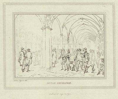 Klostrene til Royal Exchange i City of London av Anthony van Assen