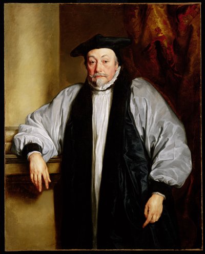 Erkebiskop Laud (1573-1645) ca. 1635-37 (og detalj 62514) av Anthony van Dyck