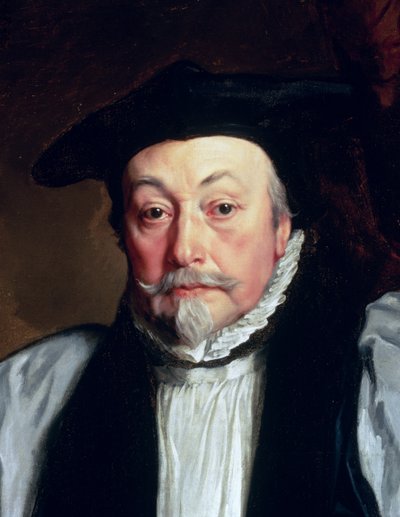 Erkebiskop William Laud (1573-1645) ca. 1635-37 (detalj av 62513) av Anthony van Dyck
