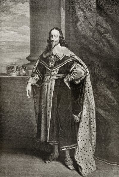 Charles I, gravert av Sir Robert Stange, fra 