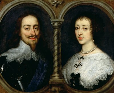 Charles I av England (1600-49) og dronning Henrietta Maria (1609-69) av Anthony van Dyck