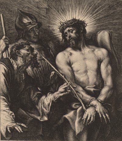 Kristus kronet med torner, sannsynligvis 1630. av Anthony van Dyck