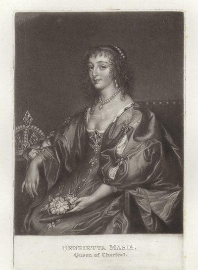 Henrietta Maria av Anthony van Dyck