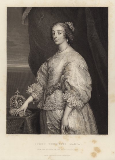 Henrietta Maria av Anthony van Dyck