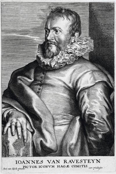 John van Ravesteyn - Maler av ikonet til greven av Haag av Anthony van Dyck