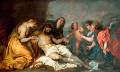 ""Lamentation sur la mort du christ"" (Klagsangen over Kristus) Maleri av Anthony (Anton eller Antoon) Van Dyck (1599-1641) Olje på lerret ca 1637-1640 Dim 156,5x257 cm Museo de Bellas Artes de Bilbao av Anthony van Dyck