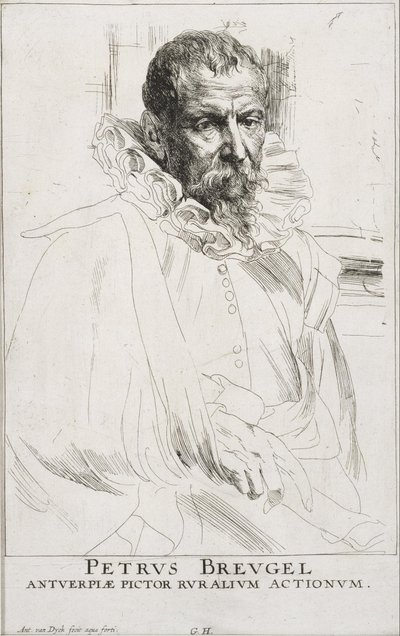 Pieter Brueghel av Anthony van Dyck
