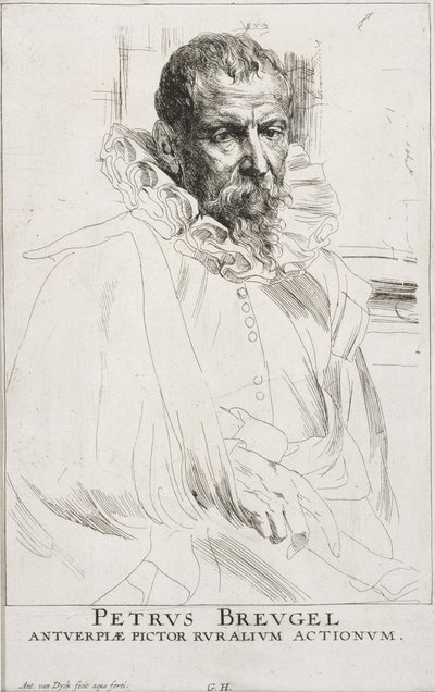 Pieter Brueghel av Anthony van Dyck