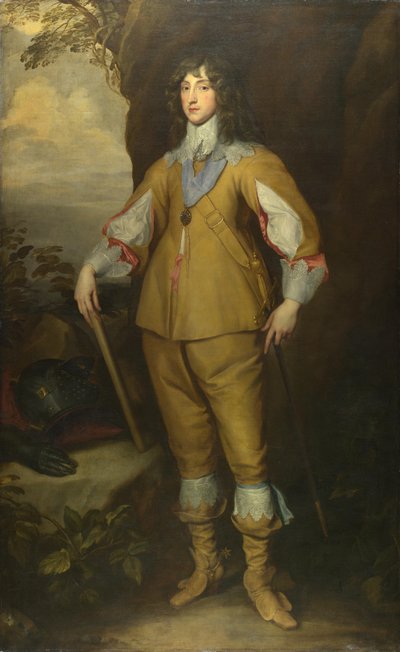 Portrett av Charles I Louis 1617-1680, kurfyrst Palatine, ca 1637 av Anthony van, Dyck