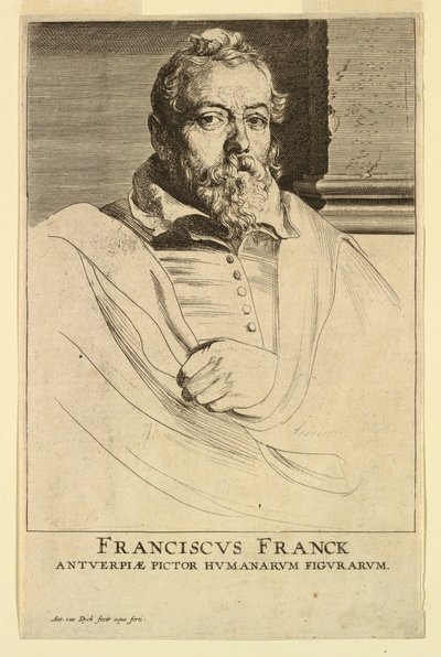 Portrett av Frans Francken, fra Icons of Princes of Men av Anthony van Dyck