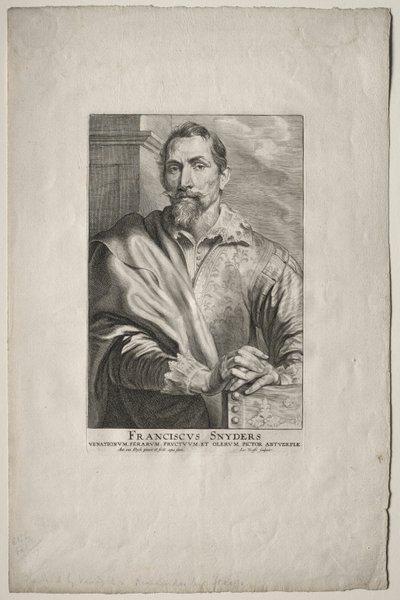 Portrett av Frans Snyders. av Anthony van Dyck