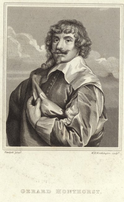Portrett av Gerard van Honthorst av Anthony van Dyck
