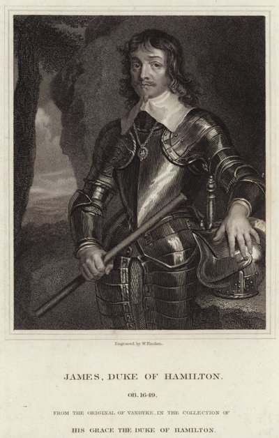 Portrett av James Hamilton, hertugen av Hamilton av Anthony van Dyck