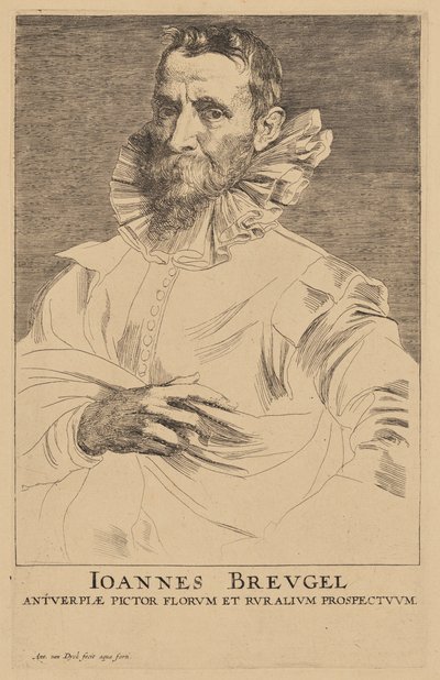Portrett av Jan Bruegel den eldre av Anthony van Dyck