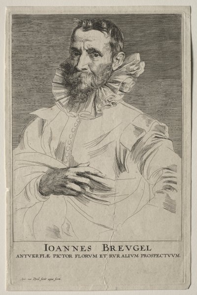 Portrett av Jan Brueghel av Anthony van Dyck