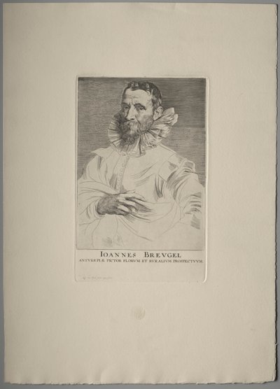 Portrett av Jan Brueghel av Anthony van Dyck