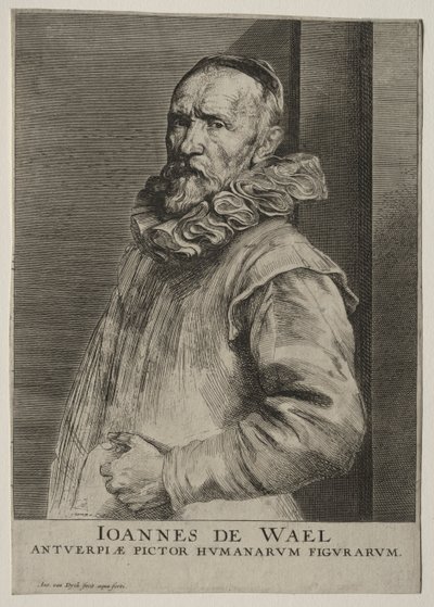 Portrett av Jan de Wael Nevers. av Anthony van Dyck