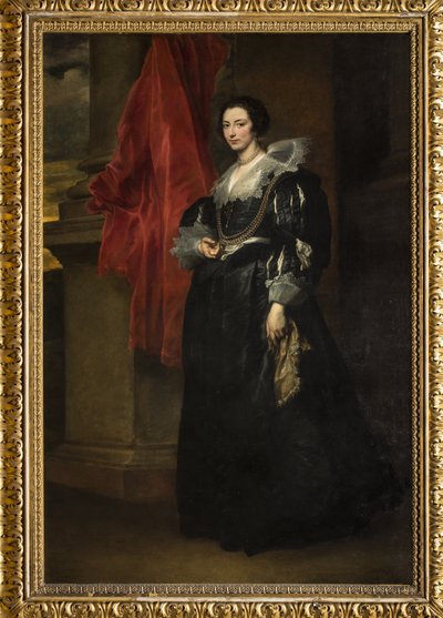 Portrett av Johanna av Blois, ca. 1634-35 (olje på lerret) av Anthony van Dyck
