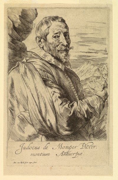 Portrett av Josse de Momper, fra Icons of Princes of Men av Anthony van Dyck