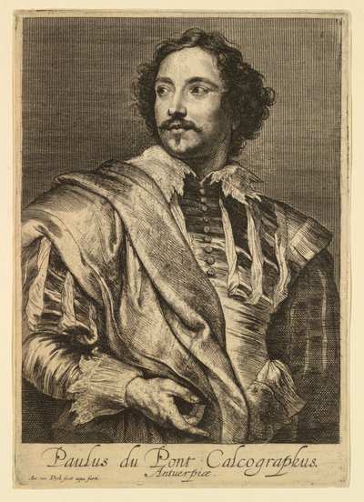 Portrett av Paulus Pontius, fra Icons Princes of Men av Anthony van Dyck