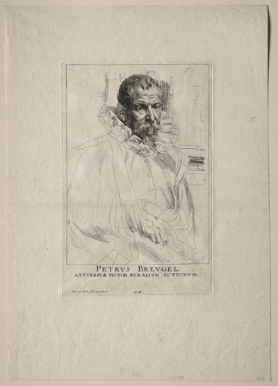 Portrett av Pieter Breughel av Anthony van Dyck