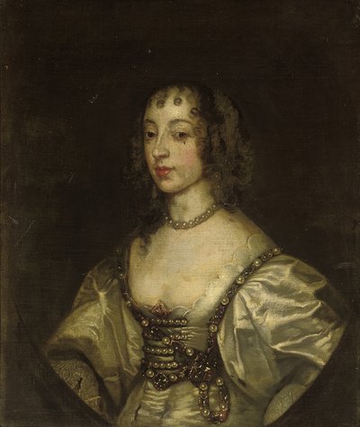 Portrett av dronning Henrietta Maria av Anthony van Dyck