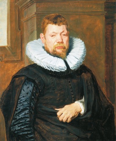 Portrett av en skjegget mann, ca. 1616 (olje på eikepanel) av Anthony van Dyck