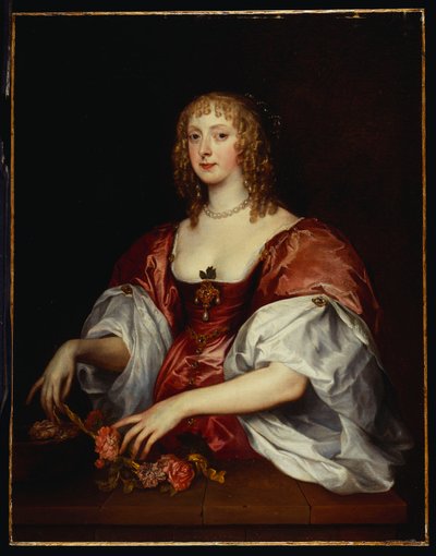Portrett av en dame, tradisjonelt antatt å være grevinnen av Carnarvon av Anthony van Dyck