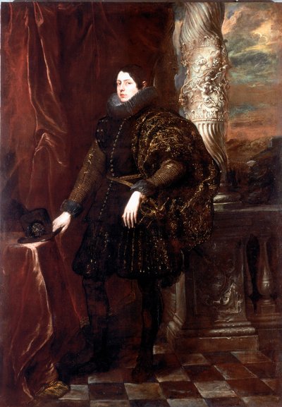 Portrett av en gentleman av Spinola-familien eller portrett av en ung patrisier Maleri av Antonie Van Dyck (1599-1641) 1623-1625 ca. Sol. 243x170 cm Genes, Galleria di Palazzo Rosso av Anthony van Dyck