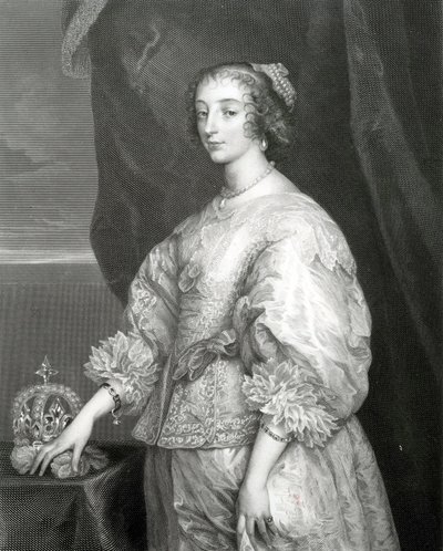 Dronning Henrietta Maria, 1851 av Anthony van Dyck