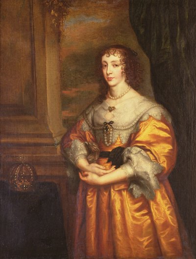 Dronning Henrietta Maria, ca. 1633 av Anthony van Dyck