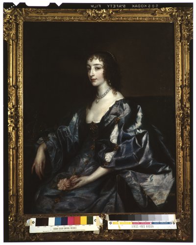 Dronning Henrietta Maria av England, ca. 1636-38 av Anthony van Dyck