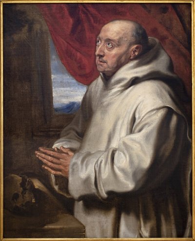 Saint Bruno (Bruno karteuseren, ca. 1030-1101). Maleri av Antoine (Antoine eller Antoon eller Anton) Van Dyck (1599-1641), olje på lerret av Anthony van Dyck