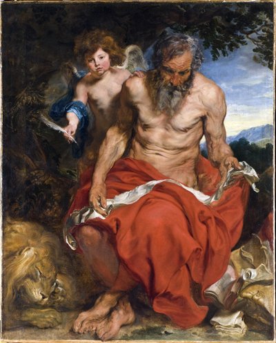 Den hellige Jerome av Anthony van Dyck