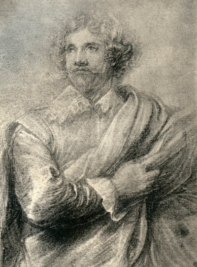 Studie for maleriet av gravøren, Peter De Jode den yngre, 1913. av Anthony van Dyck