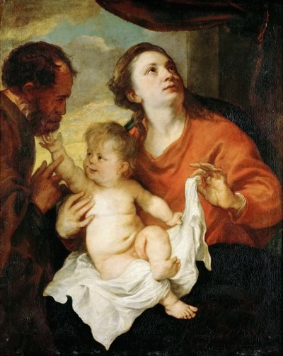 Den hellige familie, ca 1627. av Anthony van Dyck