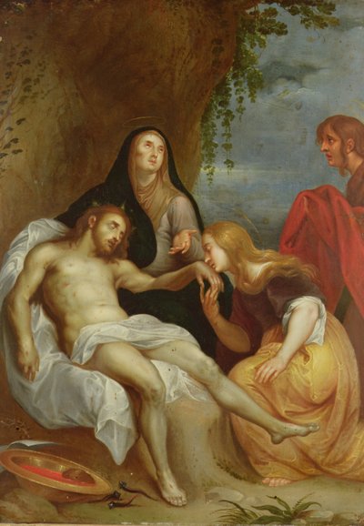 The Lamentation (panel) av Anthony van Dyck