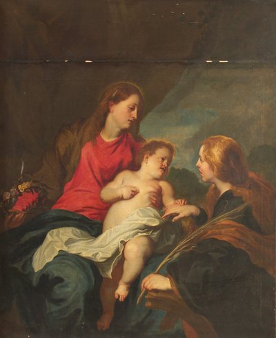 Det mystiske ekteskapet til St. Katarina av Alexandria av Anthony van Dyck