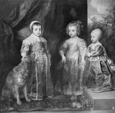 De tre sønnene til Charles I, konge av England, 1630-årene. av Anthony van Dyck