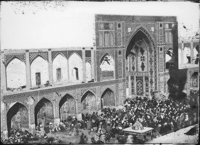 Sipahsalar-moskeen, bygget 1866, ca. 1880–1930 av Antoin Sevruguin
