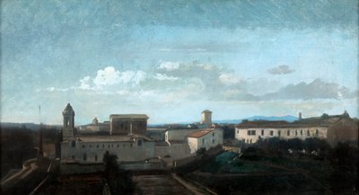 La Trinite des Monts-kirken, Roma, 1800-tallet av Antoine Auguste Ernest Hebert