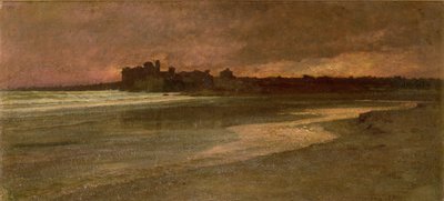 Nettuno, Kveld på stranden av Antoine Auguste Ernest Herbert or Hebert
