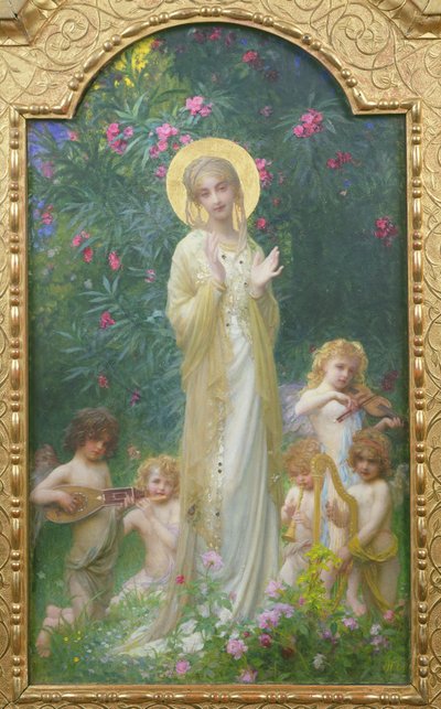 Jomfruen i paradis av Antoine Auguste Ernest Herbert or Hebert