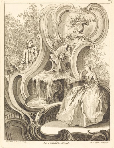 The Rendezvous, 1736. av Antoine Aveline