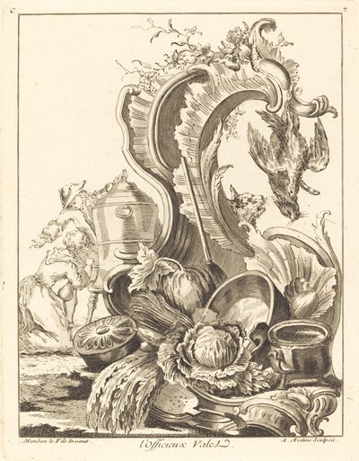 den uoffisielle betjenten, 1736. av Antoine Aveline