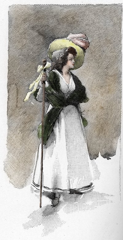 Portrett av den italienske sangeren Giuseppina Grassini (1773-1850) av Antoine Calbet